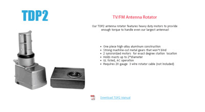 Antennacraft TDP 2 Antenna Rotor/ Only Open Box left