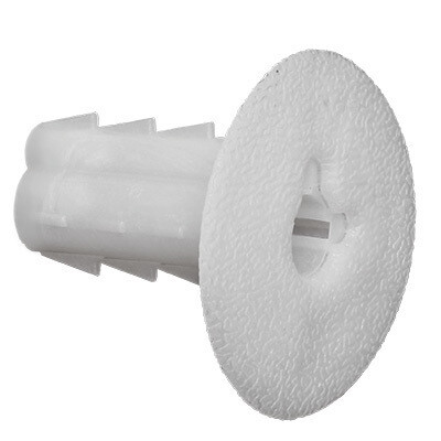 Feed Thru Coax Wall Bushing w/Knockout Wht