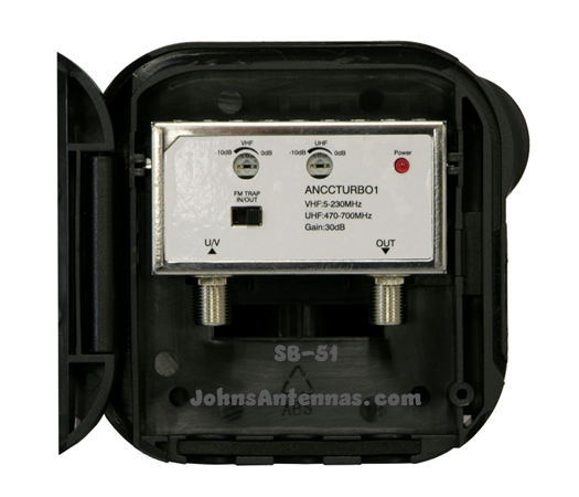 Sky Blue Antenna Outdoor Signal Pre-Amplifier SB51