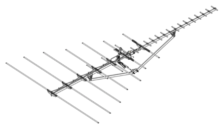 Sky Blue Antenna SB19 Antenna, Low VHF/UHF, 117 Inch Boom w/ FREE Pre-Amp Offer Sky Blue Antenna SB19 Antenna, Low VHF/UHF, 117 Inch Boom w/ FREE Pre-Amp Offer