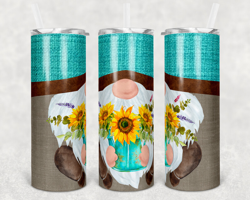 Gnome Sunflower Tumbler