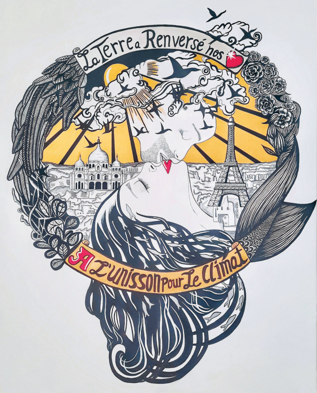 ART PRINT
- La terre a renversé nos coeurs, à l'unisson pour le Climat
-TIRAGE LIMITE