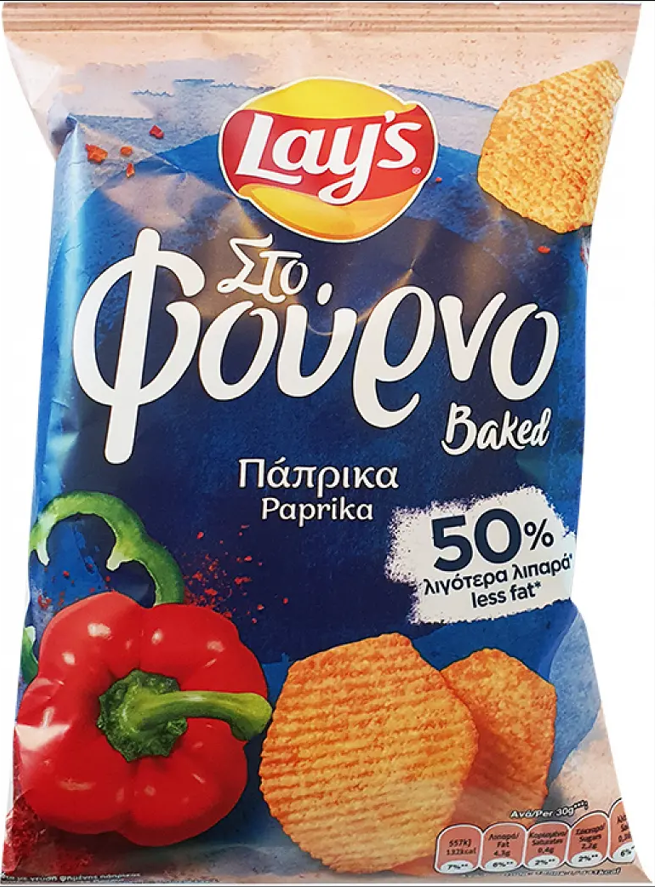 Lays Paprika Chips, im Ofen gebacken 50 weniger Fett
