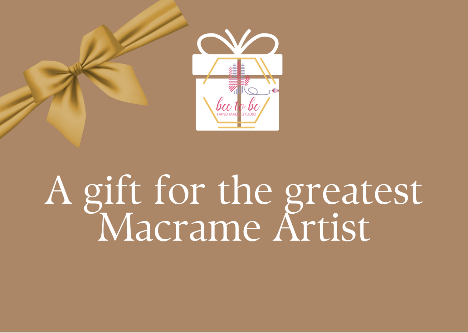 Gift card For Macrame Artists
