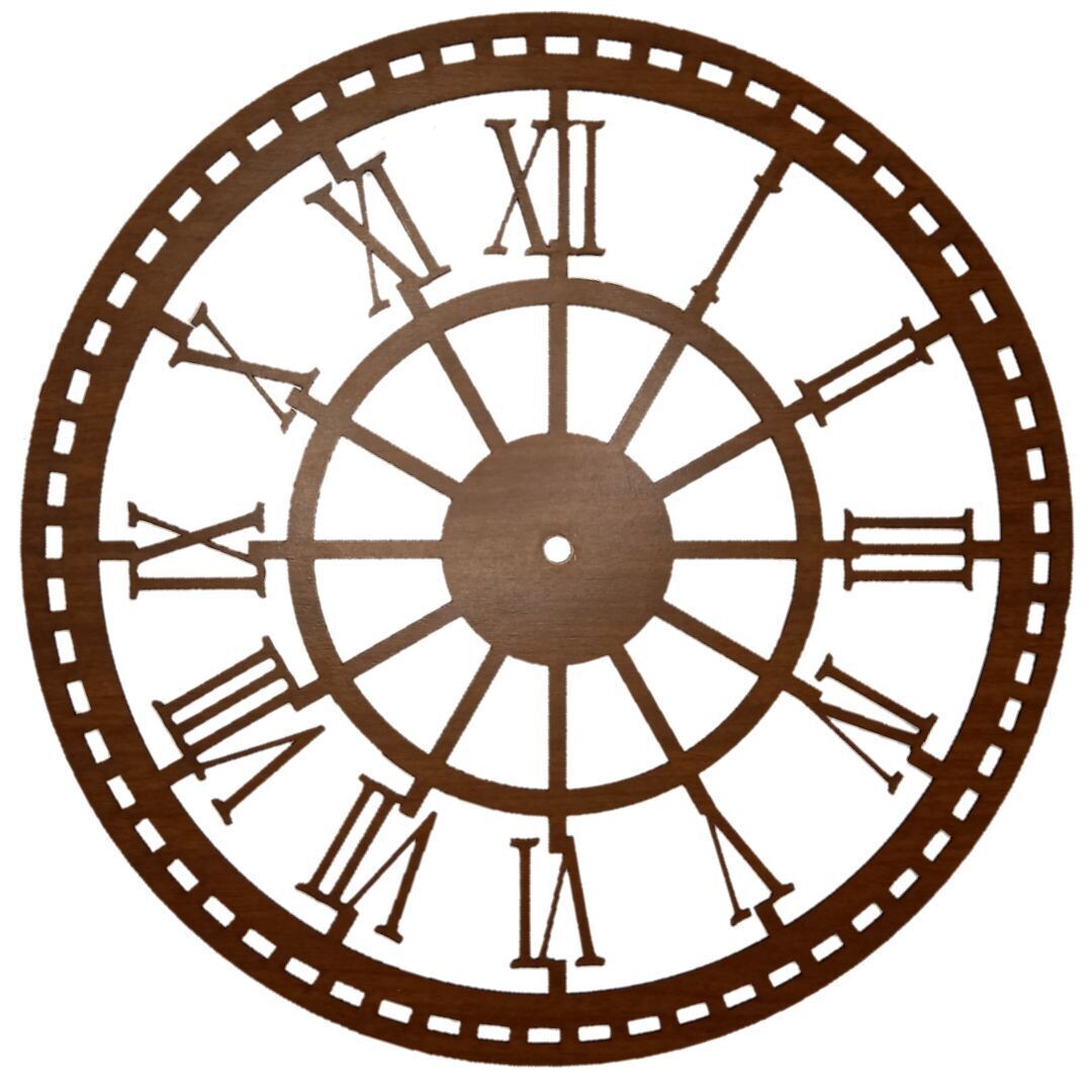 Lazer cut: o'clock design