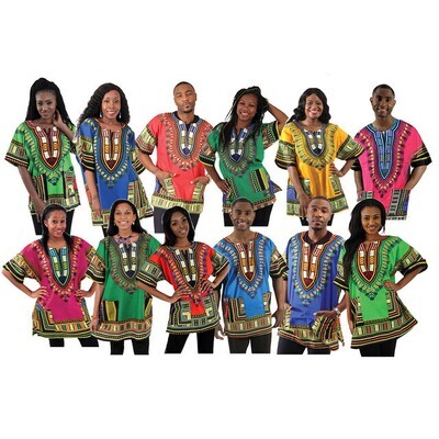 Apparel - Traditional Print Dashiki