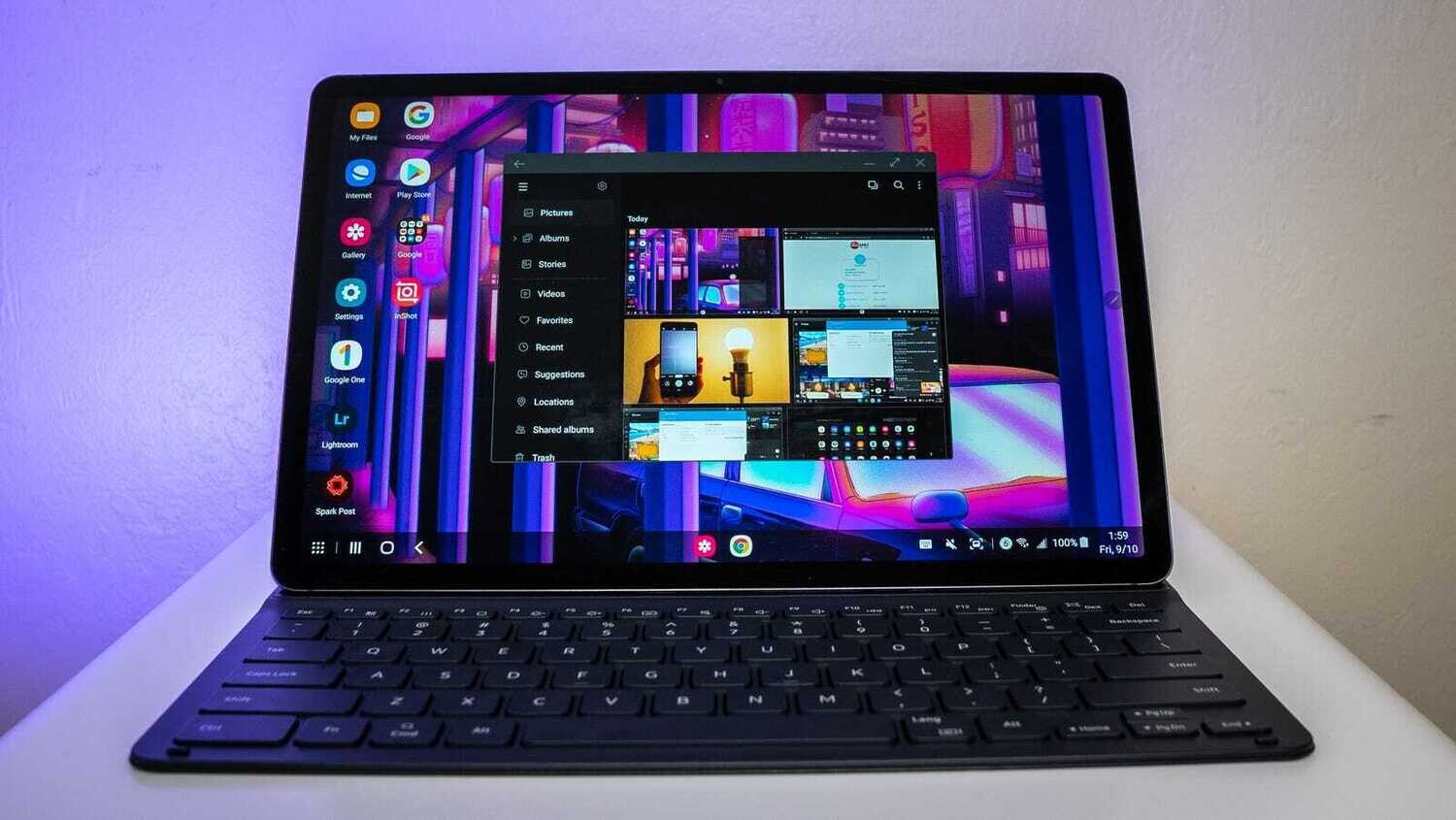 Galaxy tab S7+ With Samsung Folio Keyboard