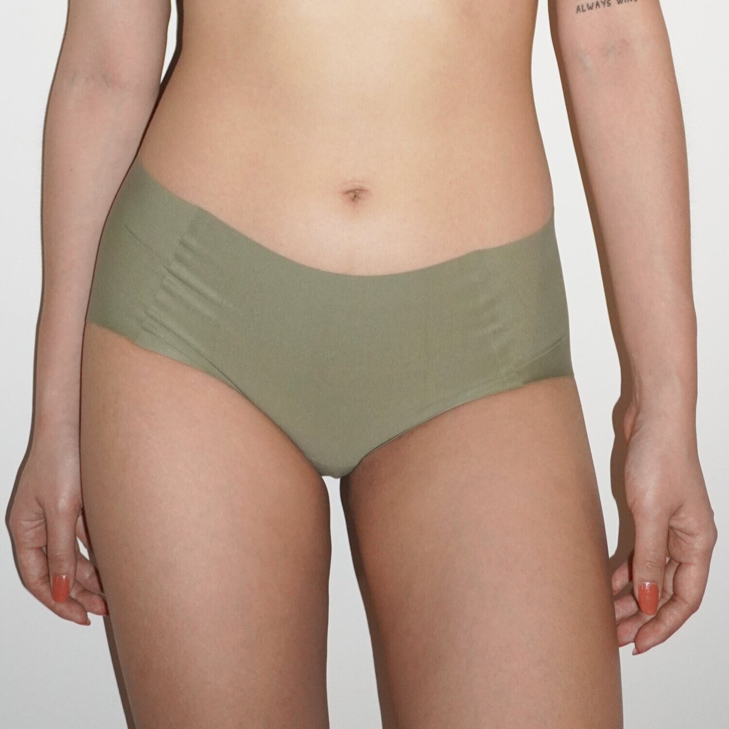 Seamless Seaweed Fibre Antibacterial Underwear #AvocadoGreen