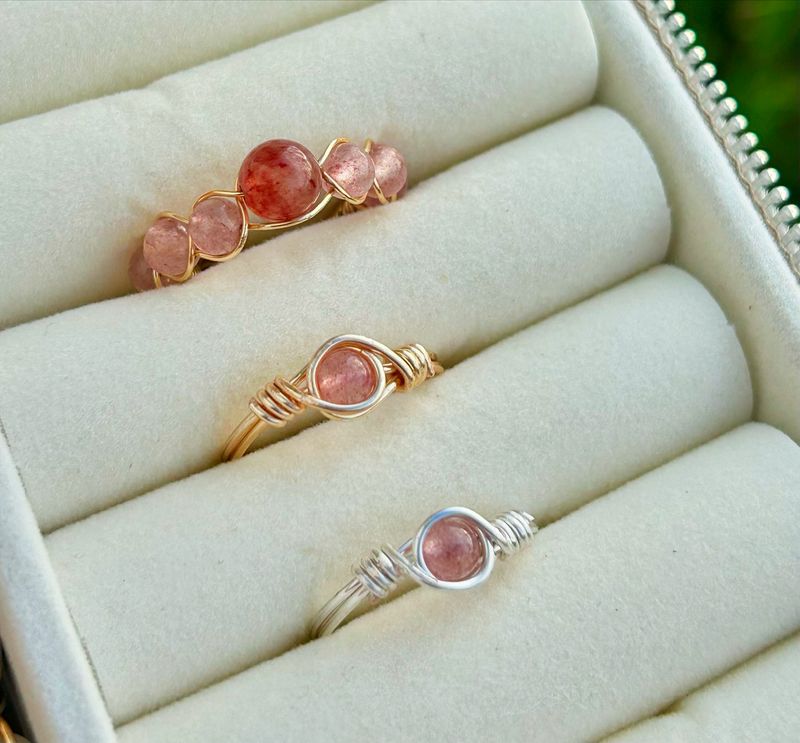 Strawberry Quartz Ring