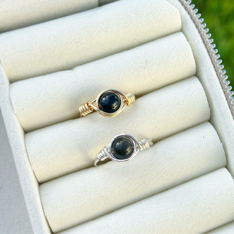 Black Obsidian Ring