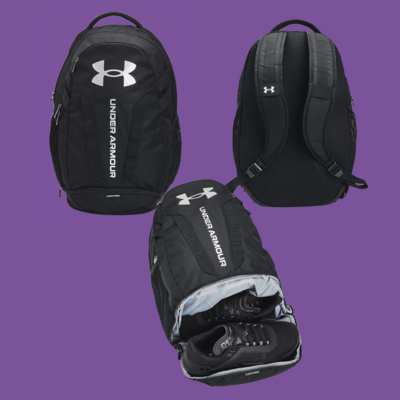*CLEARANCE* UA HUSTLE 5.0 BACKPACK (Non-Embroidered) (BLACK ONLY)