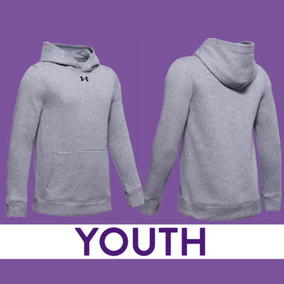 YOUTH UNDER ARMOUR HUSTLE FLEECE HOODY (2 COLORS)