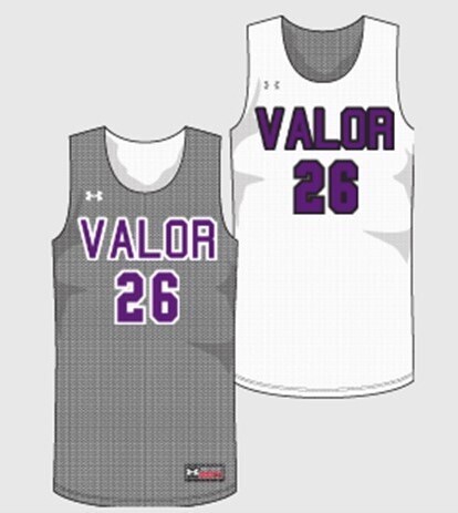 (YOUTH) VALOR UNDER ARMOUR TRIPLE DOUBLE MESH REVERSIBLE PRACTICE JERSEY