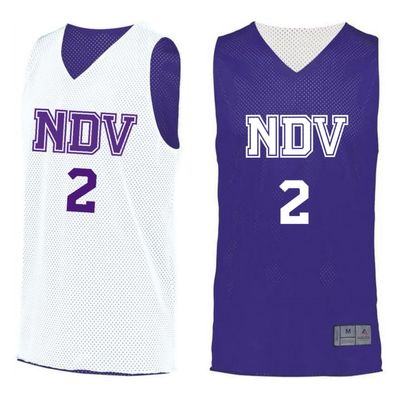 NDV - MESH REVERSIBLE PRACTICE JERSEY PURPLE/WHITE