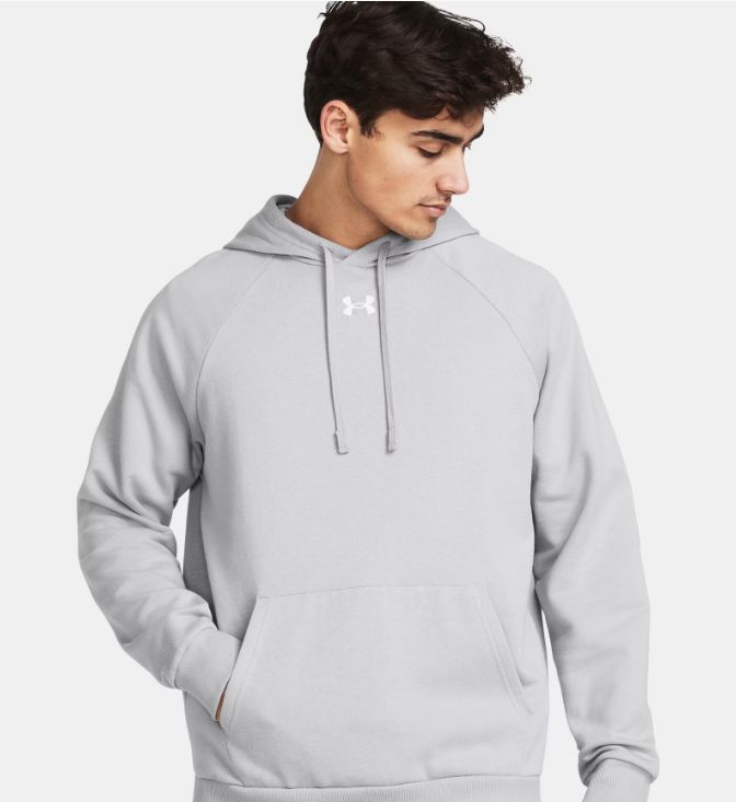 *CLEARANCE* UA HUSTLE FLEECE HOODY (GRAY)