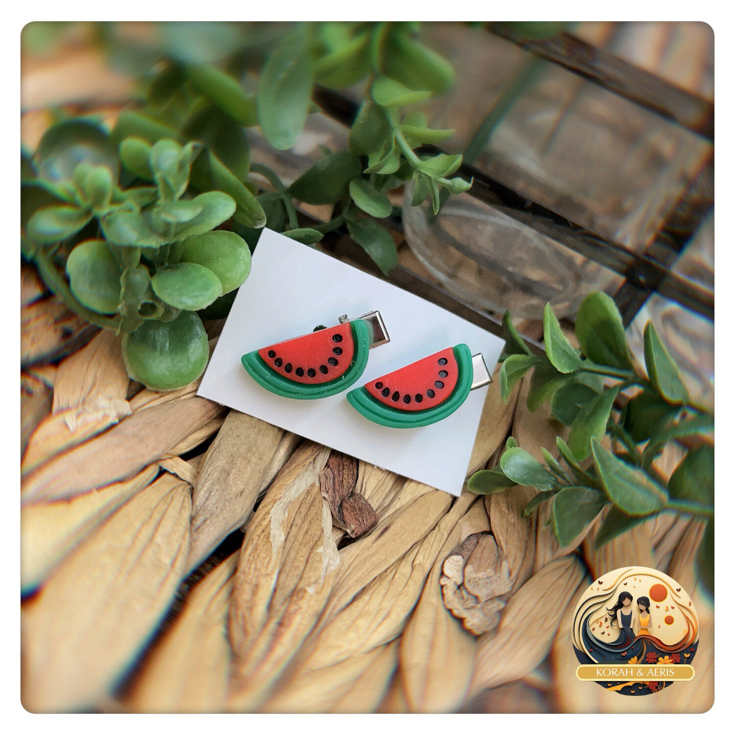 Mini 🍉 Hair Clips (2 Pcs)