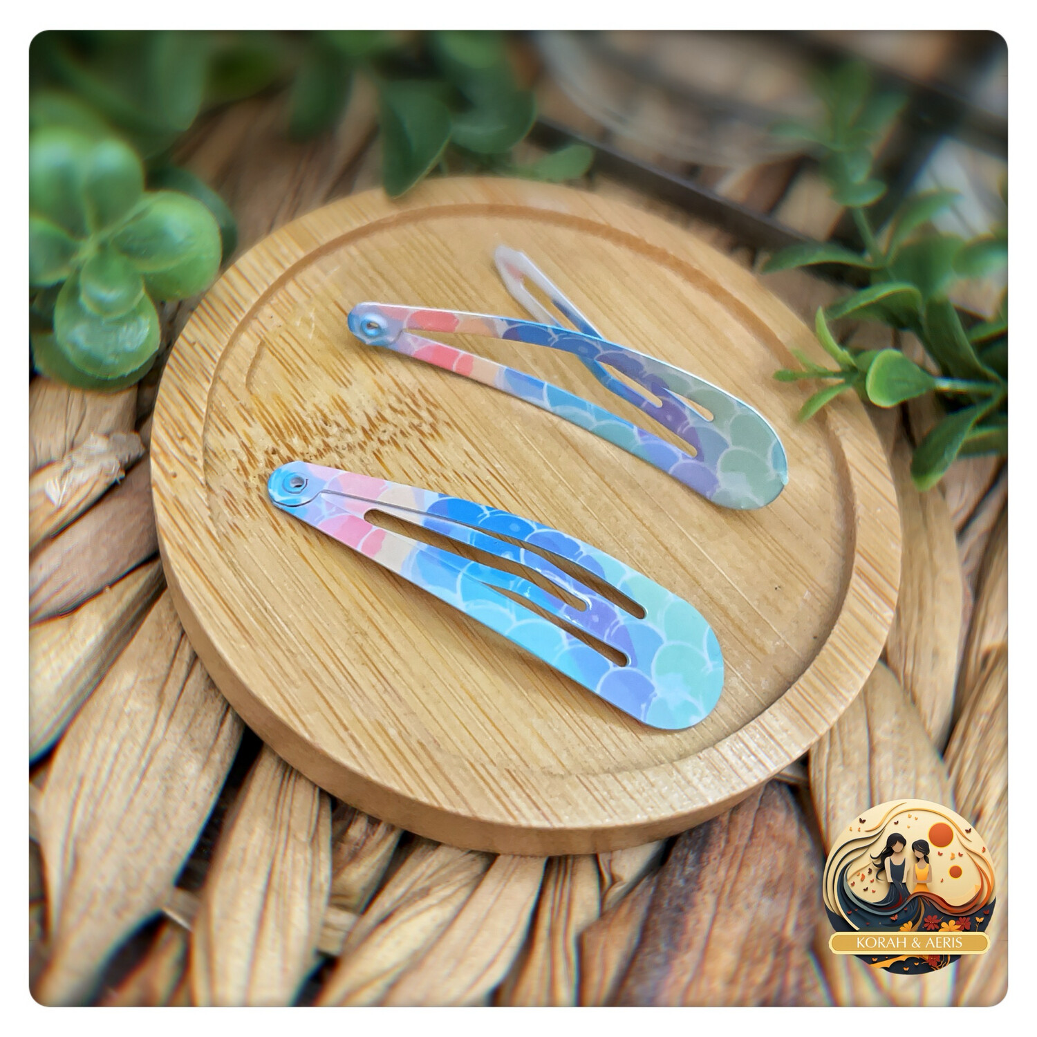 Rainbow Waves 🌊 Snap Clips (2pcs)