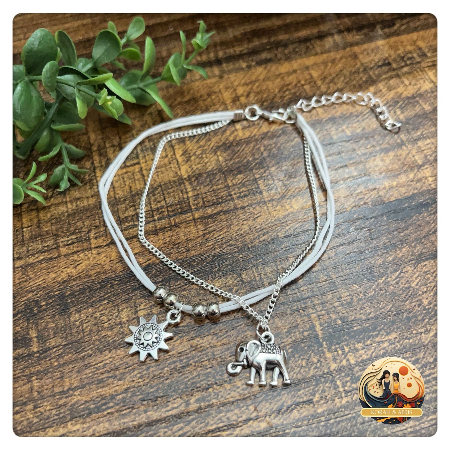 Sun &amp; Elephant (Anklet)
