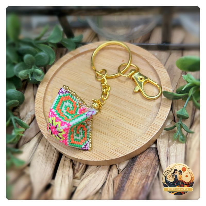 Keychain Ornament (Handmade Embroidery-Hmong Inspired)