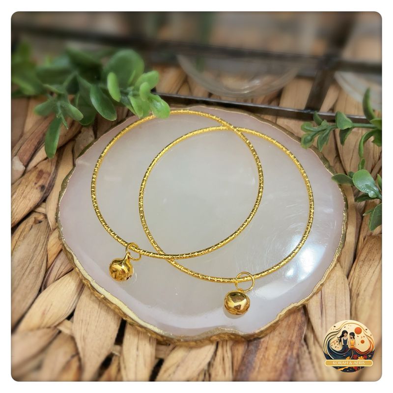 Kids Golden Bangles (2 Pcs)