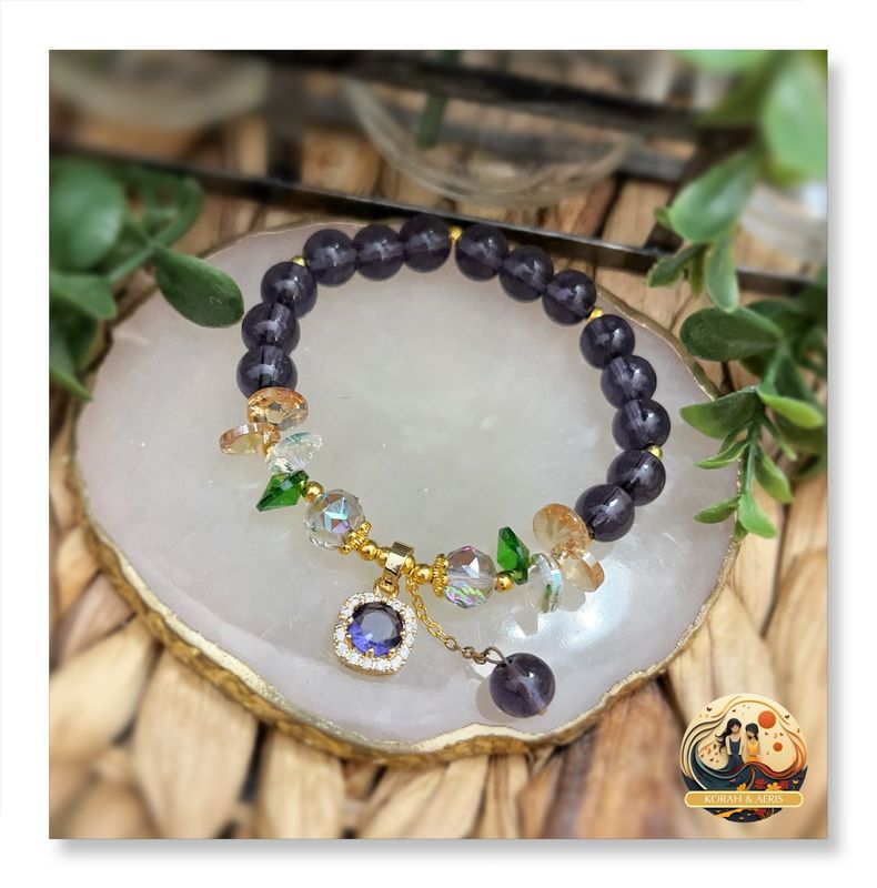 Sugar Plum Beaded Bracelet