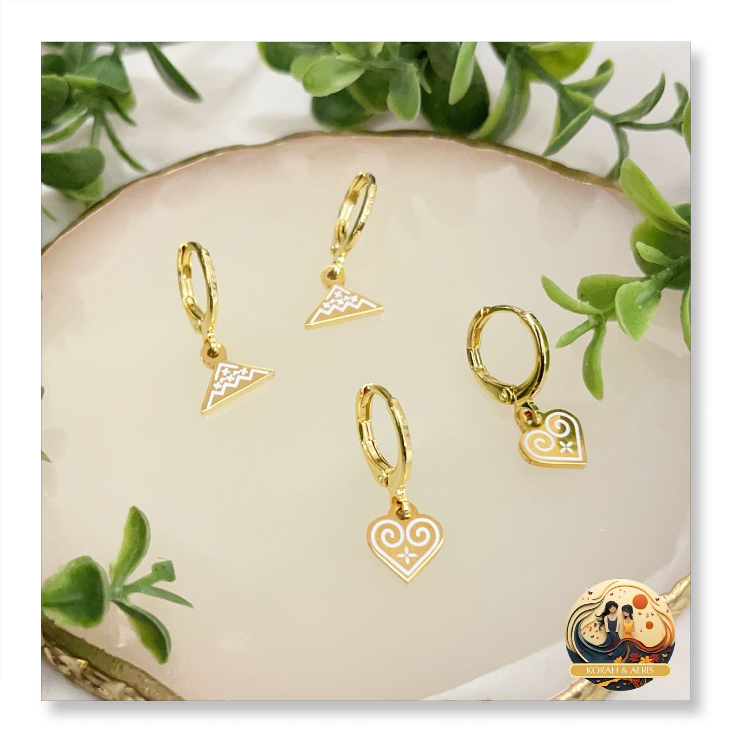 Dainty Hoops (4pcs 18k)