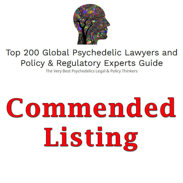 Commended Listing - Top 200 Psychedelic Lawyers 2024 Upgrade - Early bird price up to 30 November 2023