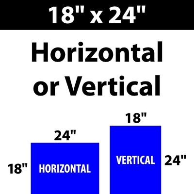 18 x 24 Cheap Yard Signs / 2 SIDE