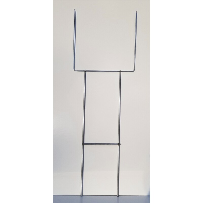 Heavy Duty Yard Sign Stakes 10" x 30" x 1/4" Base and Foot Bar (Qty 10