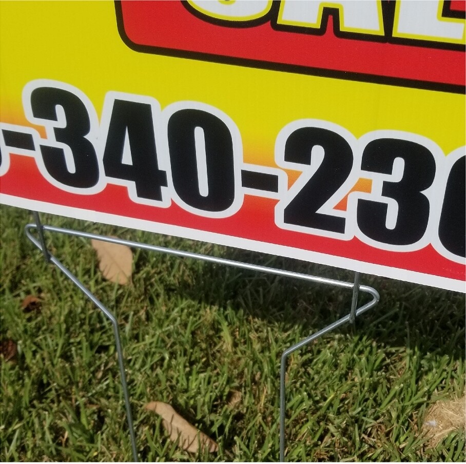 18 x 24 Cheap Yard Signs / 1 SIDE