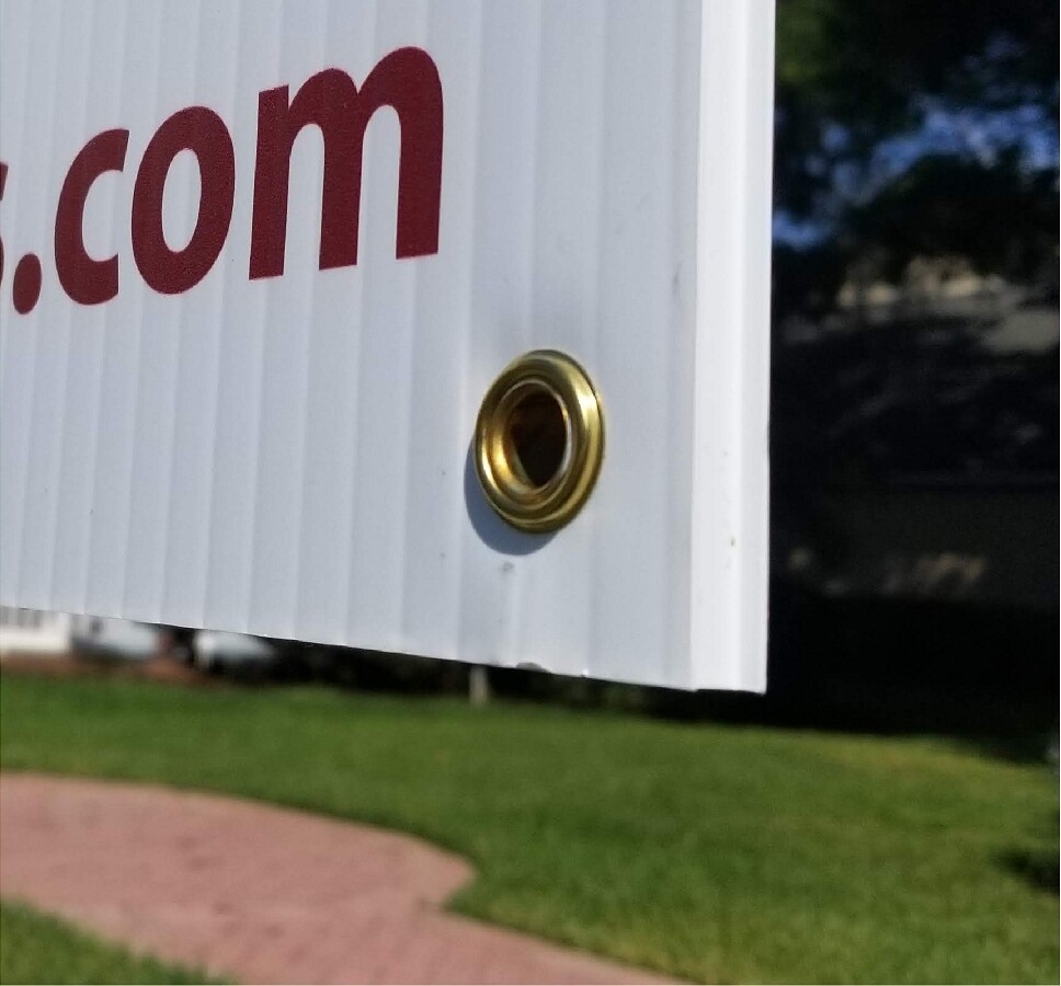 12 x 46 Commercial Real Estate Sign Rider / 1 SIDE / 10MM CORO