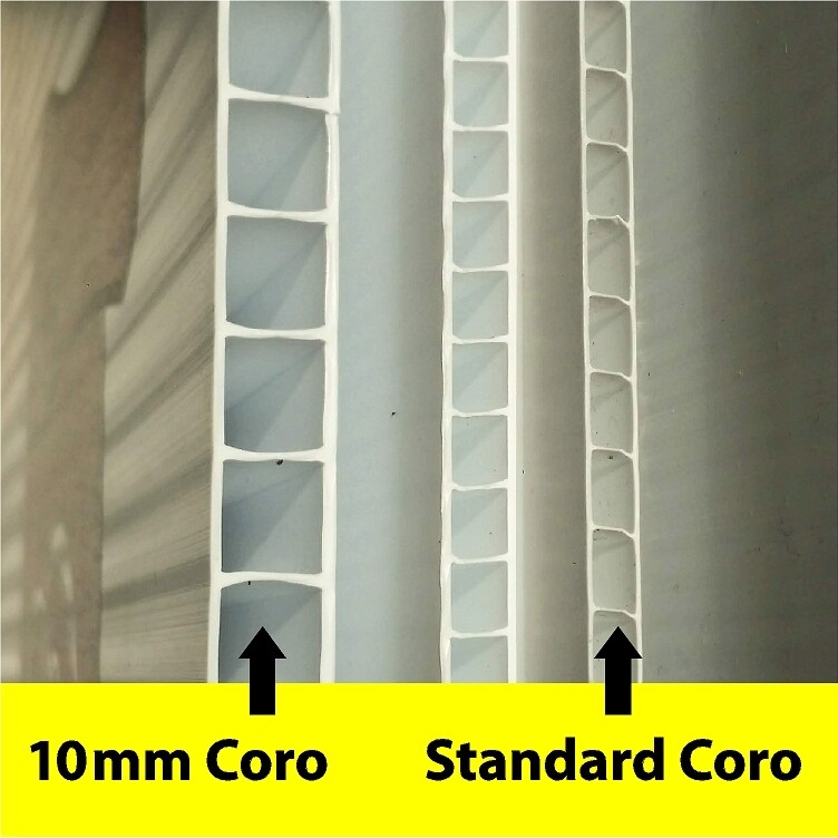 12 x 46 Commercial Real Estate Sign Rider / 1 SIDE / 10MM CORO