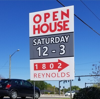 OPEN HOUSE SIGNS FOR REAL ESTATE