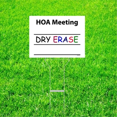 HOA MEETING SIGNS