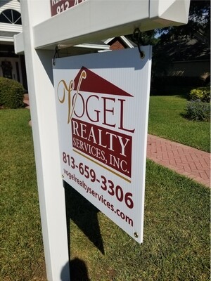 24 x 24 Hanging Real Estate Sign / GROMMETS / 2 SIDE / 10MM CORO