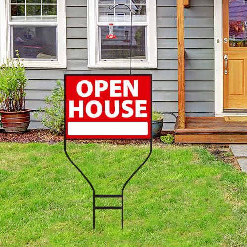 Real Estate Sign Frames BOX OF 2 - 18 x 24 - 1/2&quot; Round Rod Banjo Type