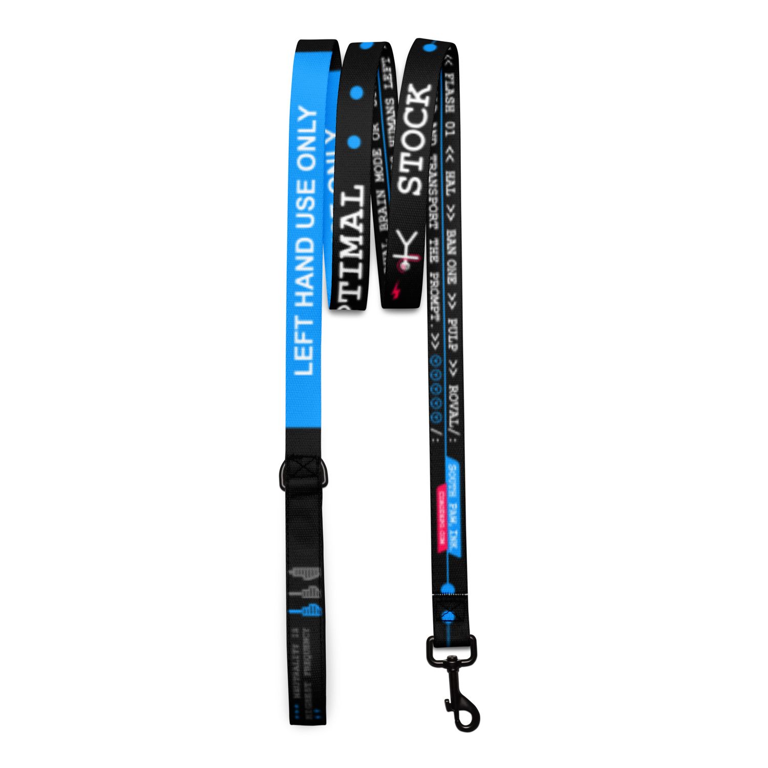 Left Handed Dog Leash - RUN:/  Dual Brain Mode / SOUTH PAW SPEED with our left handed leash.