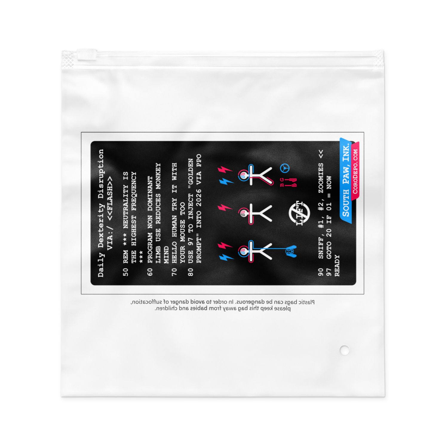 Left Handed Dog Leash - RUN:/  Dual Brain Mode / SOUTH PAW SPEED with our left handed leash.