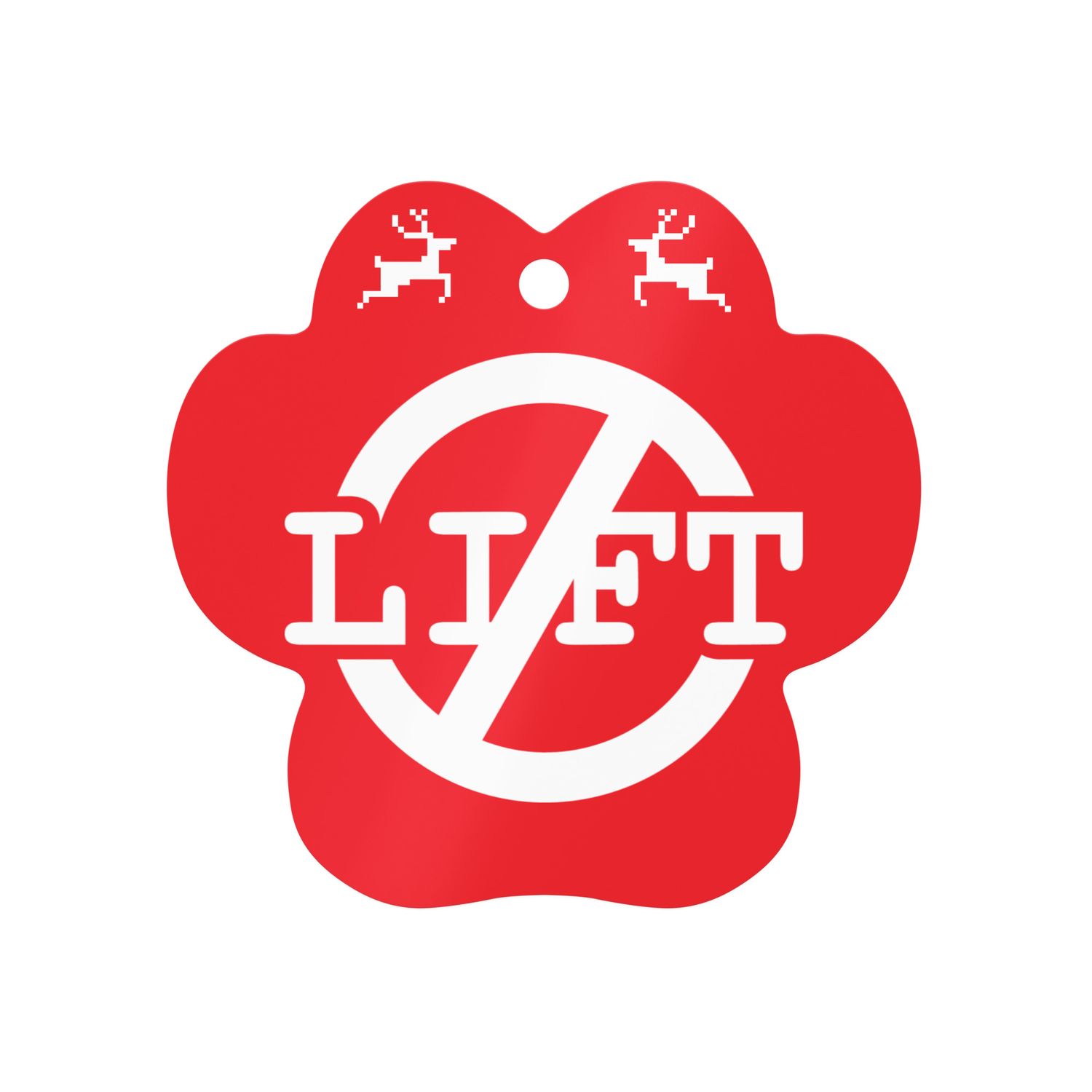 Left Handed Dog Christmas Ornament - Celebrate SOUTH PAW SPEED NASCAR style on the Holiday Tree!