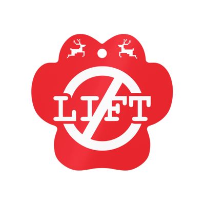 Left Handed Dog Christmas Ornament - Celebrate SOUTH PAW SPEED NASCAR style on the Holiday Tree!