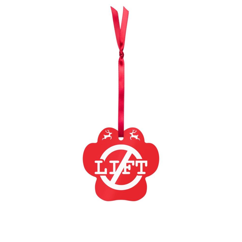 Left Handed Dog Christmas Ornament - Celebrate SOUTH PAW SPEED NASCAR style on the Holiday Tree!