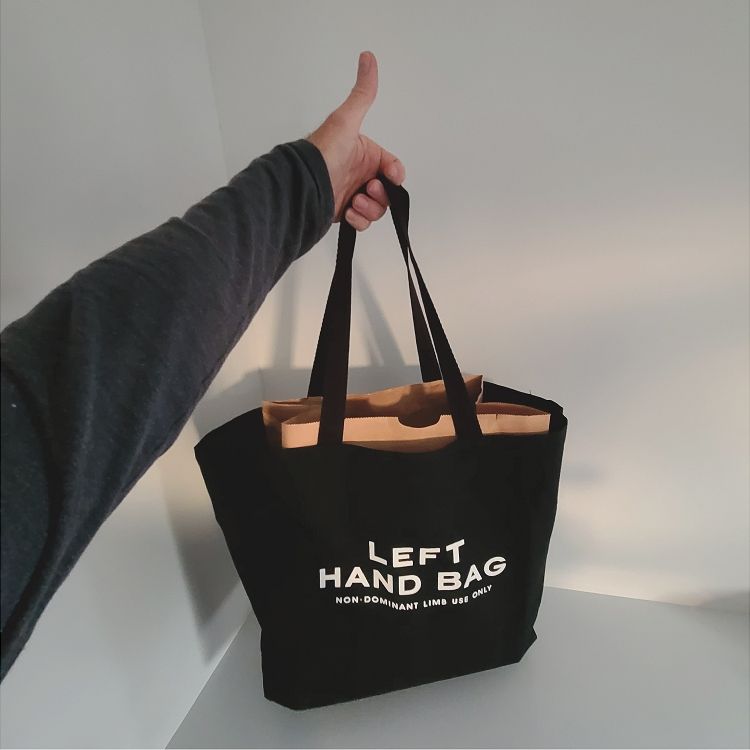 LEFT HAND BAG - Large Cotton Canvas Tote (20" x 15" x 5")