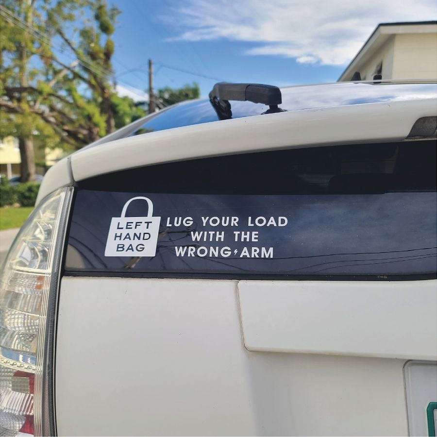 Neuroplasticity Training Car Decal - "Lug Your Load" | 9" x 3.25" Oracal 751 Cast Vinyl