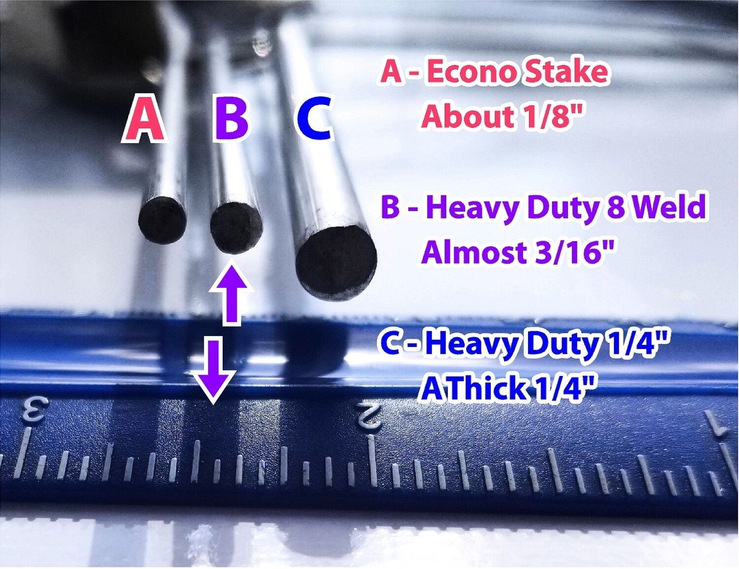 HEAVY DUTY YARD SIGN STAKES - 30 x 11 MULTI WELD