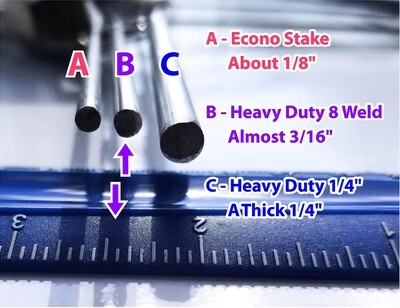 HEAVY DUTY YARD SIGN STAKES - 30 x 11 MULTI WELD