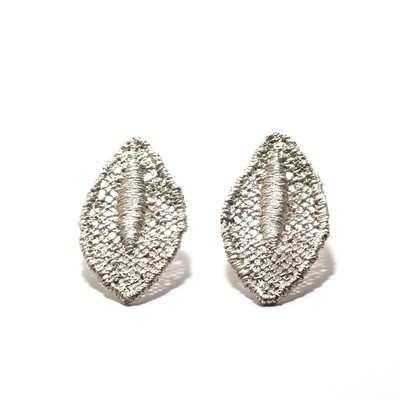 Pendientes Natura. Plata