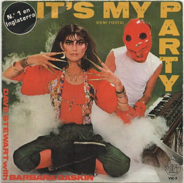 7": Dave Stewart With Barbara Gaskin — It's My Party = Es Mi Fiesta