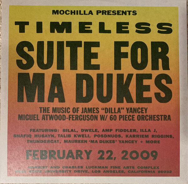 2LP: Miguel Atwood-Ferguson — Mochilla Presents Timeless: Suite For Ma Dukes - The Music Of James "J Dilla" Yancey