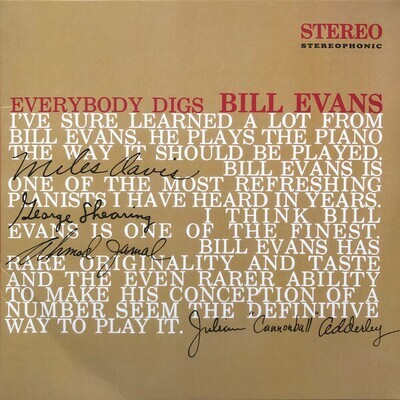 LP Red: Bill Evans — Everybody Digs Bill Evans