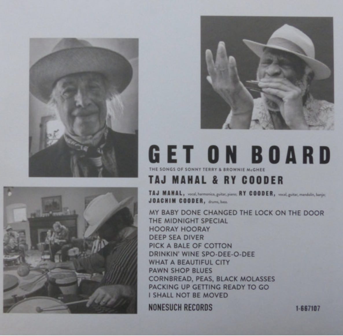 LP: Taj Mahal & Ry Cooder — Get On Board (The Songs Of Sonny Terry & Brownie McGhee)